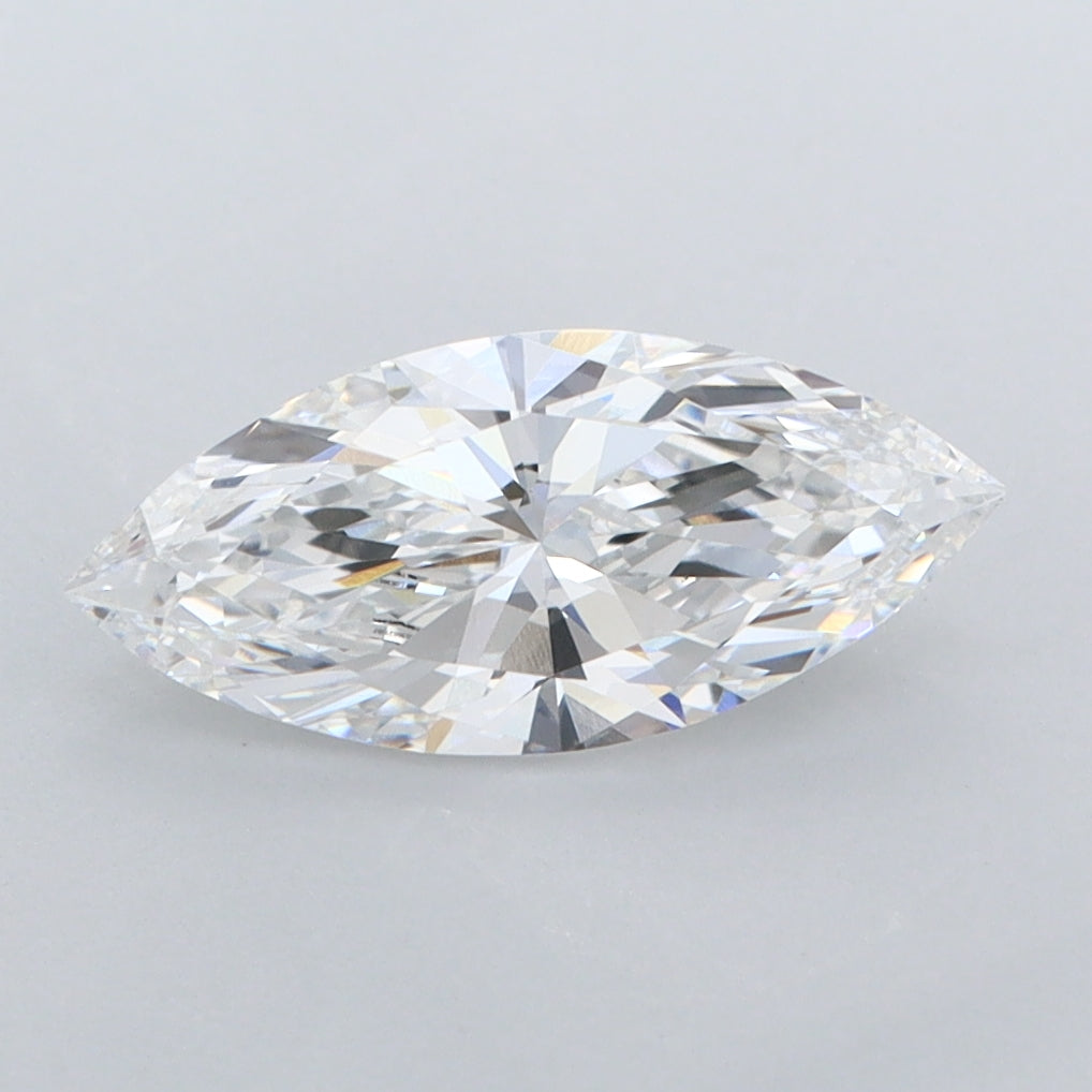 1.24 Carat Marquise Shaped, Ideal Cut, D Color, VVS1 Clarity, IGI Certified Lab Grown Diamond