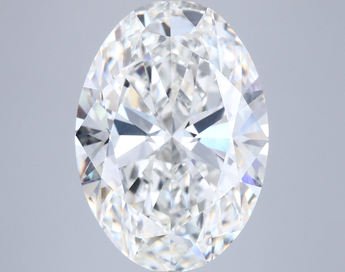 8.03 Carat Oval Shaped, Ideal Cut, F Color, VVS2 Clarity, IGI Certified Lab Grown Diamond