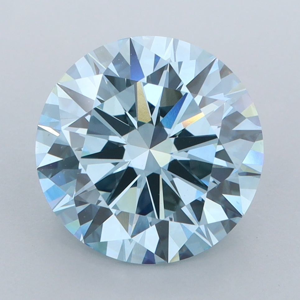 4.00 Carat Round Shaped, Excellent Cut, VS1 Clarity, IGI Certified Lab Grown Diamond