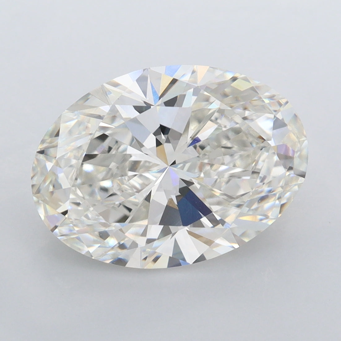4.07 Carat Oval Shaped, Ideal Cut, G Color, VVS2 Clarity, IGI Certified Lab Grown Diamond