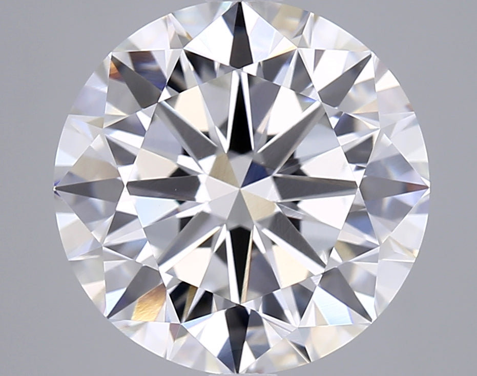 4.00 Carat Round Shaped, Excellent Cut, F Color, VVS1 Clarity, IGI Certified Lab Grown Diamond