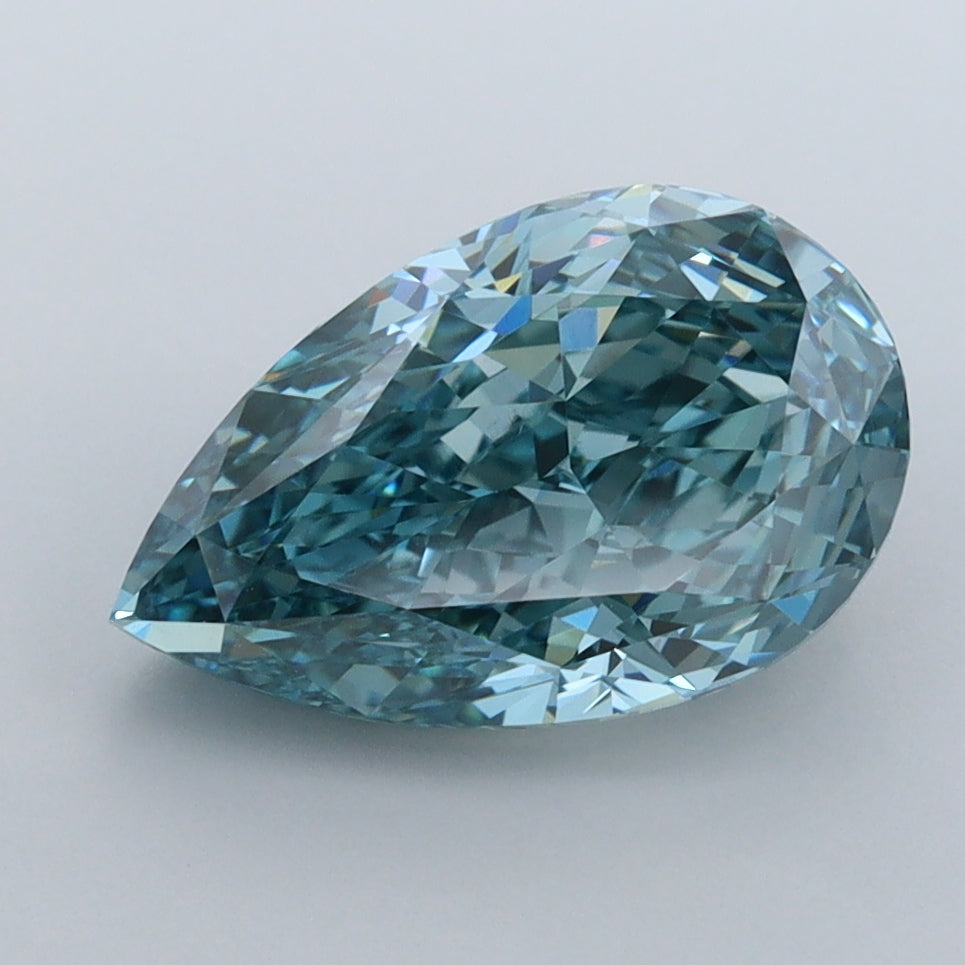 3.02 Carat Pear Shaped, Excellent Cut, VVS1 Clarity, IGI Certified Lab Grown Diamond