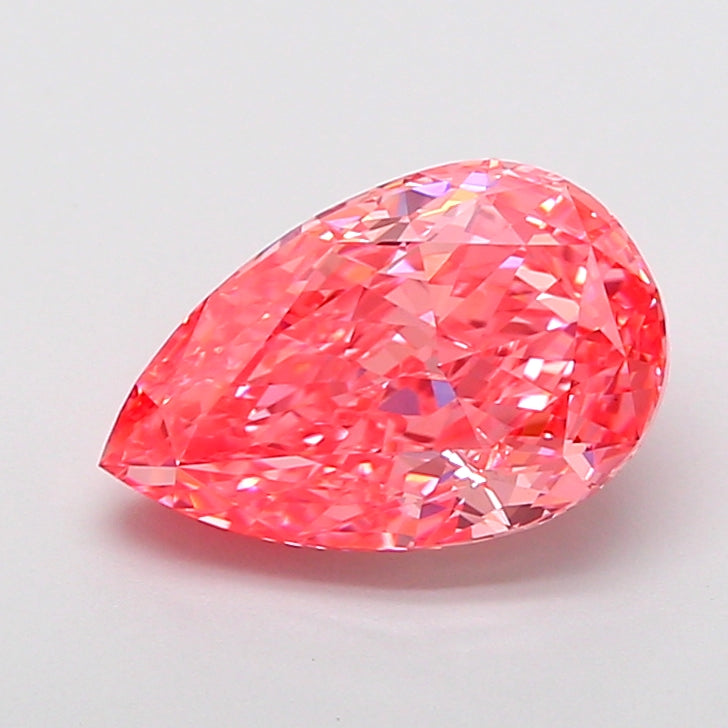 3.02 Carat Pear Shaped, Excellent Cut, VVS2 Clarity, IGI Certified Lab Grown Diamond