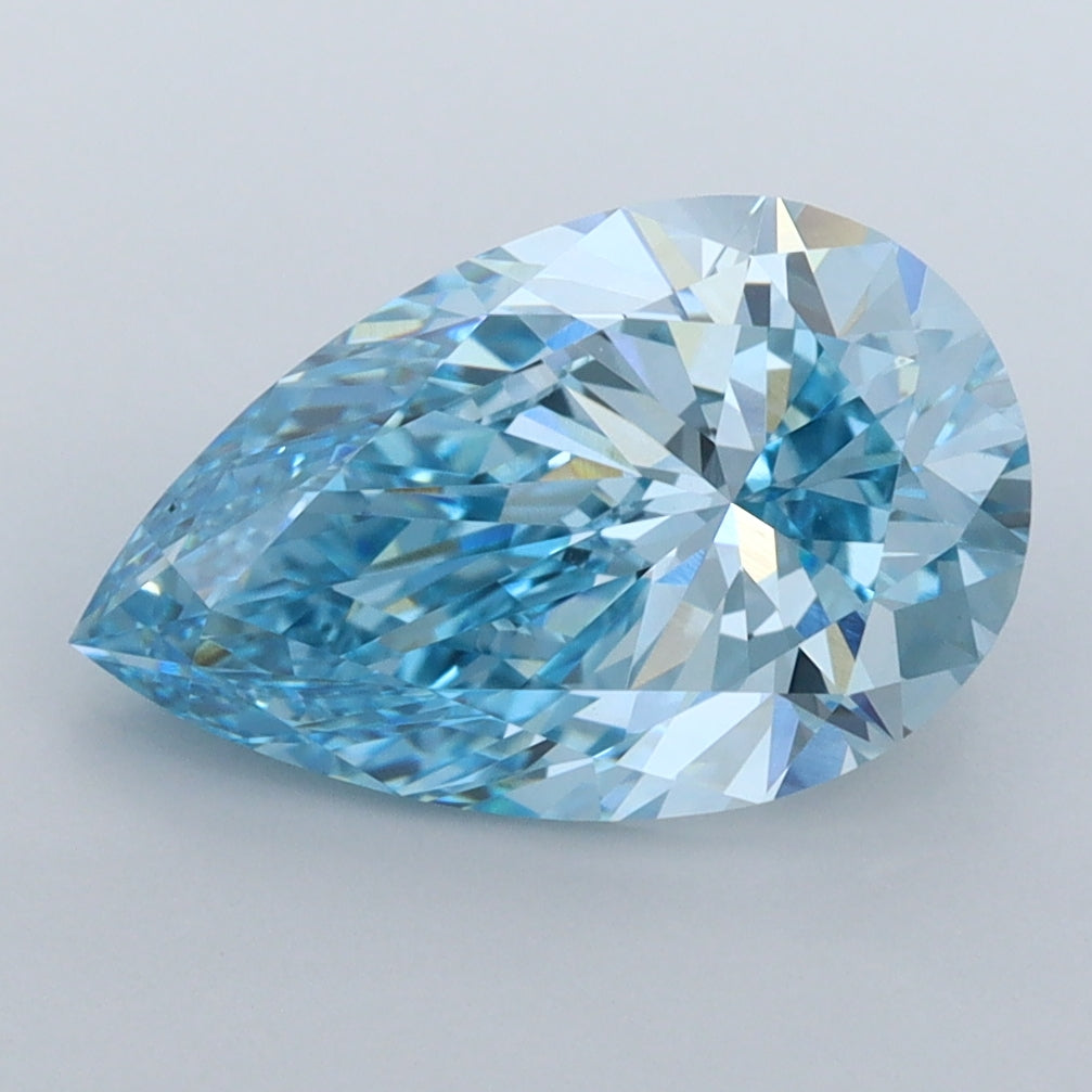 3.01 Carat Pear Shaped, Ideal Cut, VVS2 Clarity, IGI Certified Lab Grown Diamond