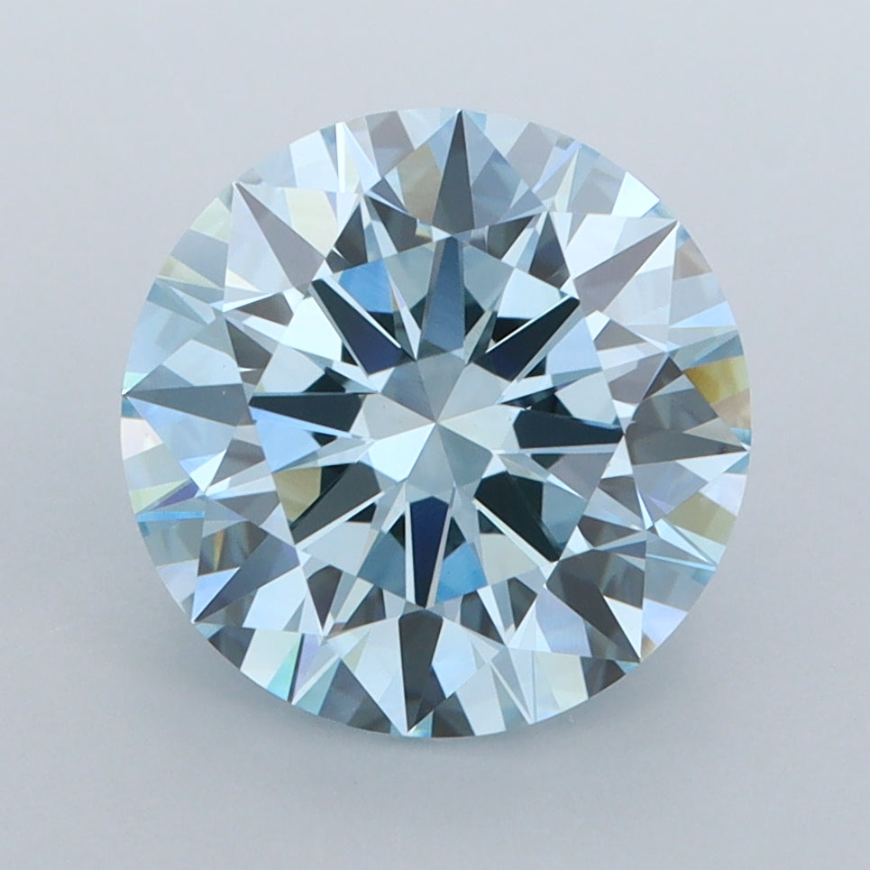 3.41 Carat Round Shaped, Ideal Cut, VVS2 Clarity, IGI Certified Lab Grown Diamond