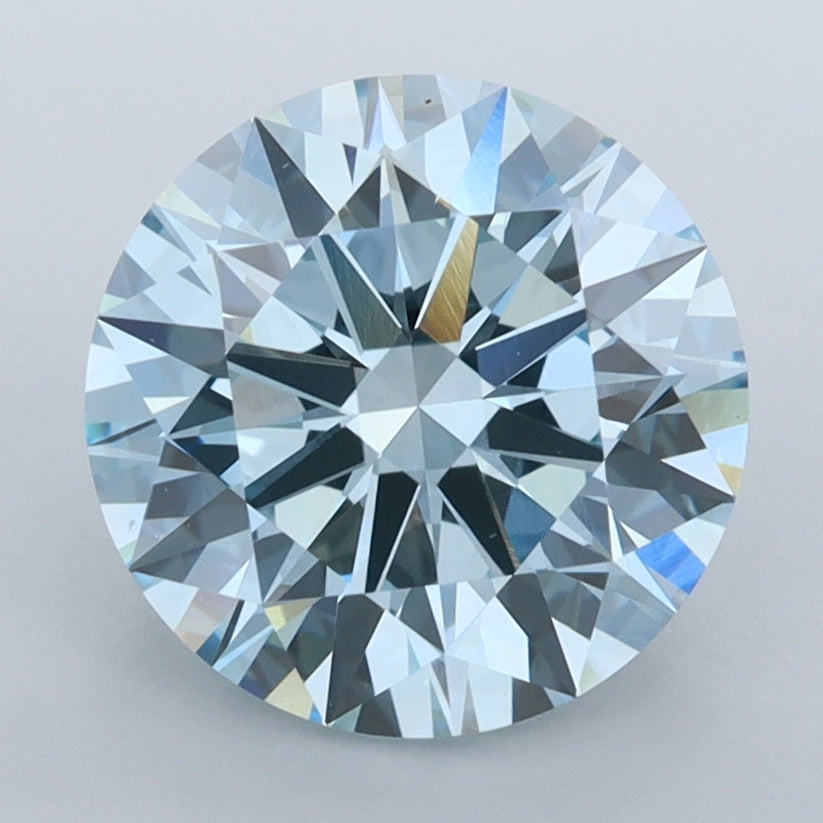 2.94 Carat Round Shaped, Ideal Cut, VVS2 Clarity, IGI Certified Lab Grown Diamond
