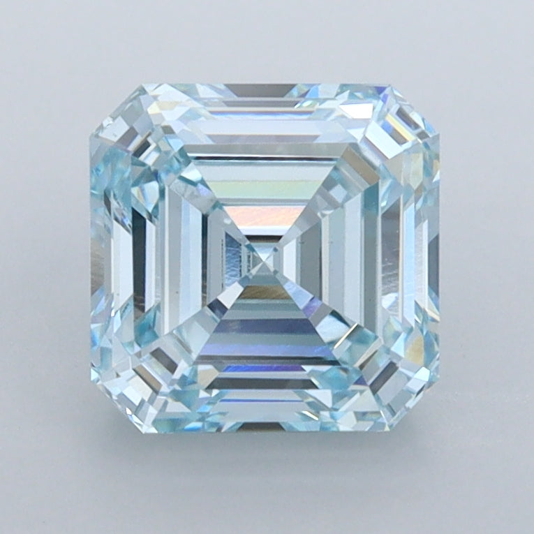 2.01 Carat Asscher Shaped, Ideal Cut, VS1 Clarity, IGI Certified Lab Grown Diamond