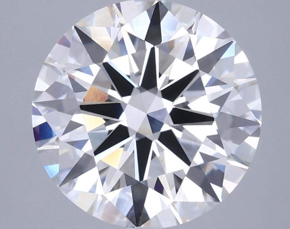 4.09 Carat Round Shaped, Ideal Cut, F Color, VVS1 Clarity, IGI Certified Lab Grown Diamond