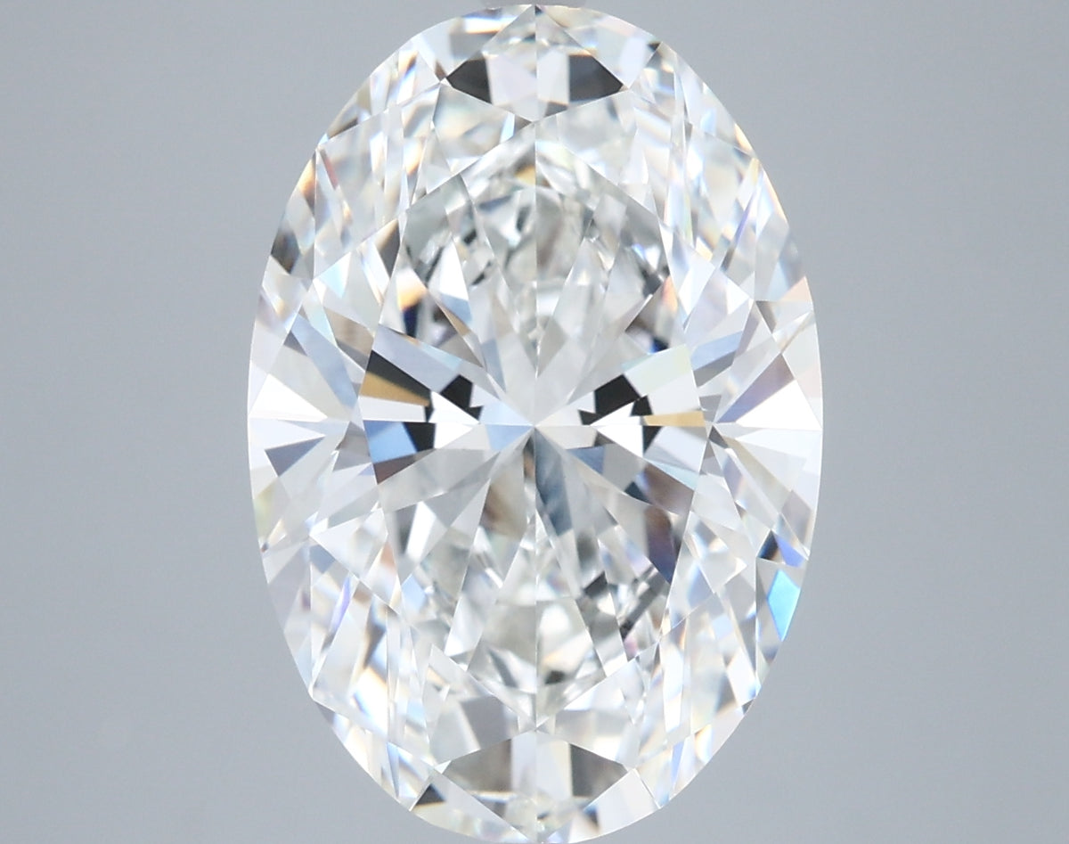 6.05 Carat Oval Shaped, Ideal Cut, F Color, VVS2 Clarity, IGI Certified Lab Grown Diamond