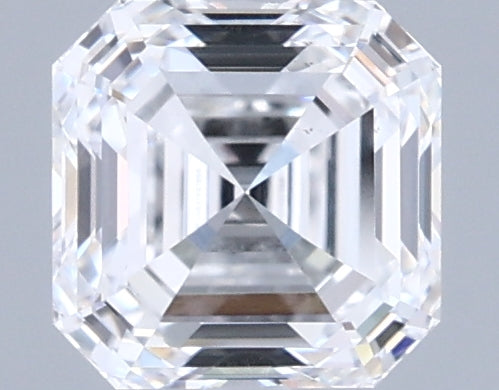 1.01 Carat Asscher Shaped, Ideal Cut, D Color, VS2 Clarity, IGI Certified Lab Grown Diamond