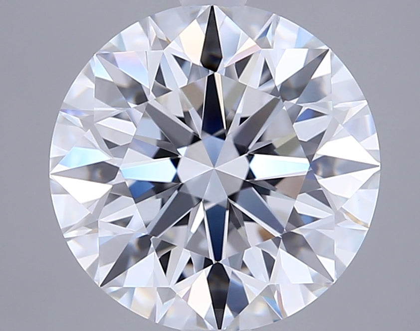 4.03 Carat Round Shaped, Ideal Cut, D Color, VVS1 Clarity, IGI Certified Lab Grown Diamond