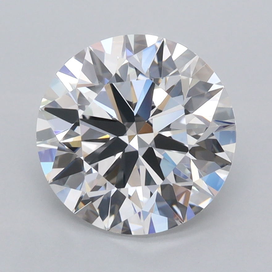 2.53 Carat Round Shaped, Ideal Cut, D Color, VVS1 Clarity, IGI Certified Lab Grown Diamond