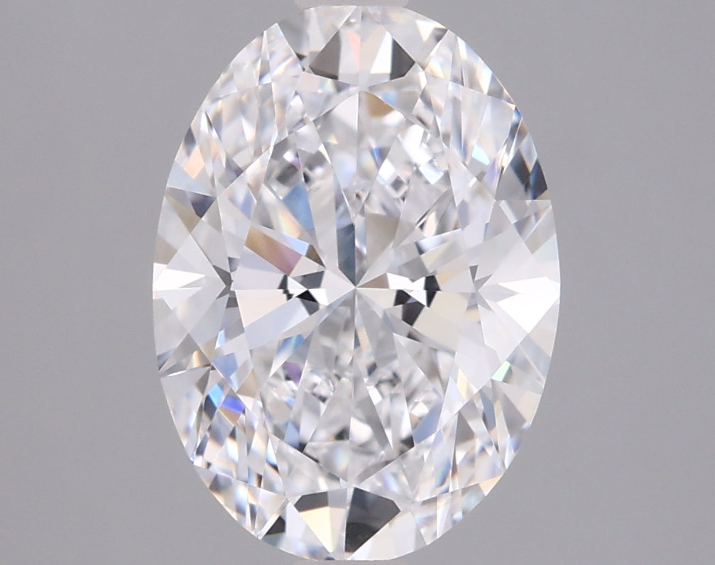 2.01 Carat Oval Shaped, Ideal Cut, D Color, VVS2 Clarity, IGI Certified Lab Grown Diamond