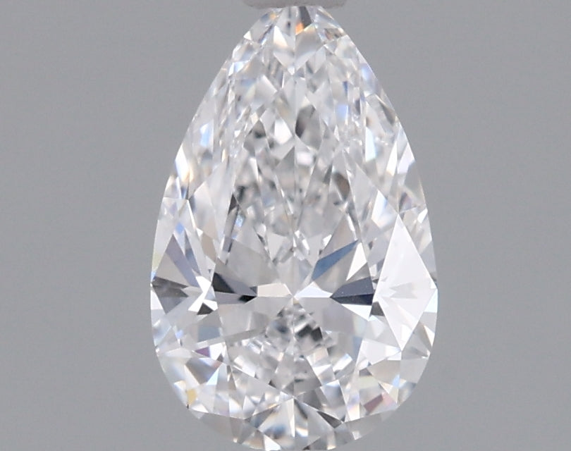 0.74 Carat Pear Shaped, Ideal Cut, D Color, VS1 Clarity, IGI Certified Lab Grown Diamond