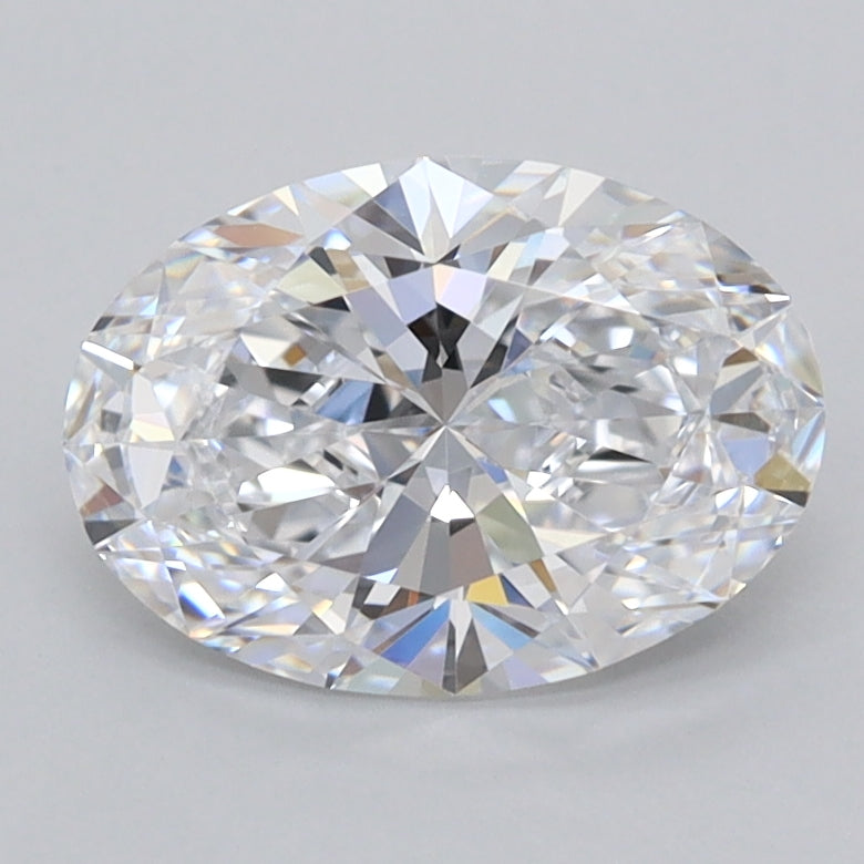 1.53 Carat Oval Shaped, Ideal Cut, D Color, FL Clarity, IGI Certified Lab Grown Diamond