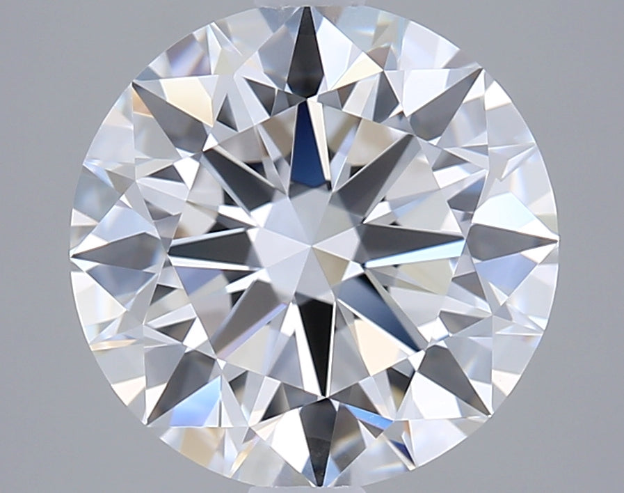 2.50 Carat Round Shaped, Very Good Cut, D Color, VVS2 Clarity, GIA Certified Lab Grown Diamond