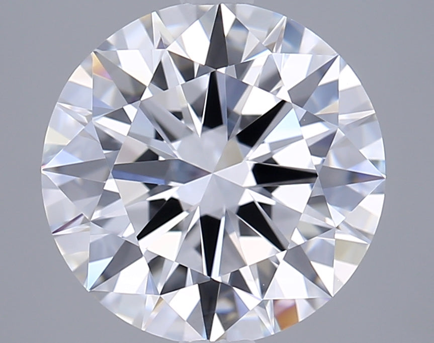 2.81 Carat Round Shaped, Excellent Cut, D Color, VVS2 Clarity, GIA Certified Lab Grown Diamond