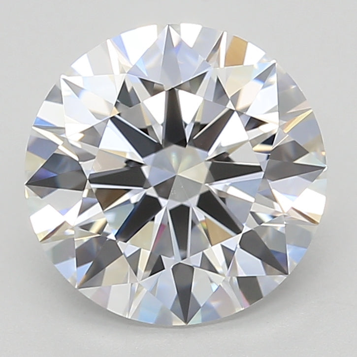 3.41 Carat Round Shaped, Excellent Cut, D Color, VVS2 Clarity, GIA Certified Lab Grown Diamond