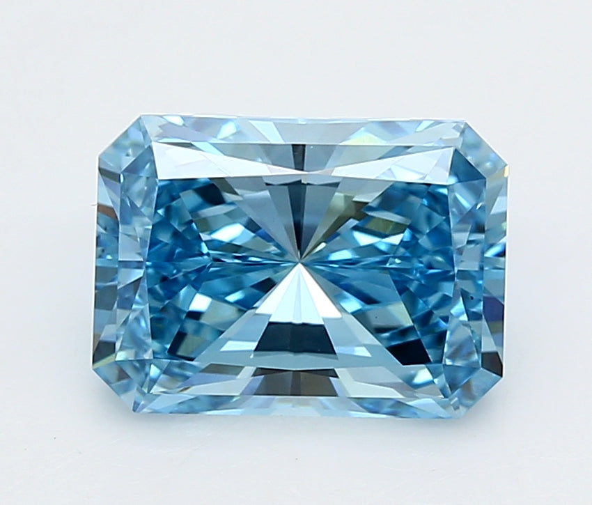 3.05 Carat Radiant Shaped, Ideal Cut, VS1 Clarity, IGI Certified Lab Grown Diamond
