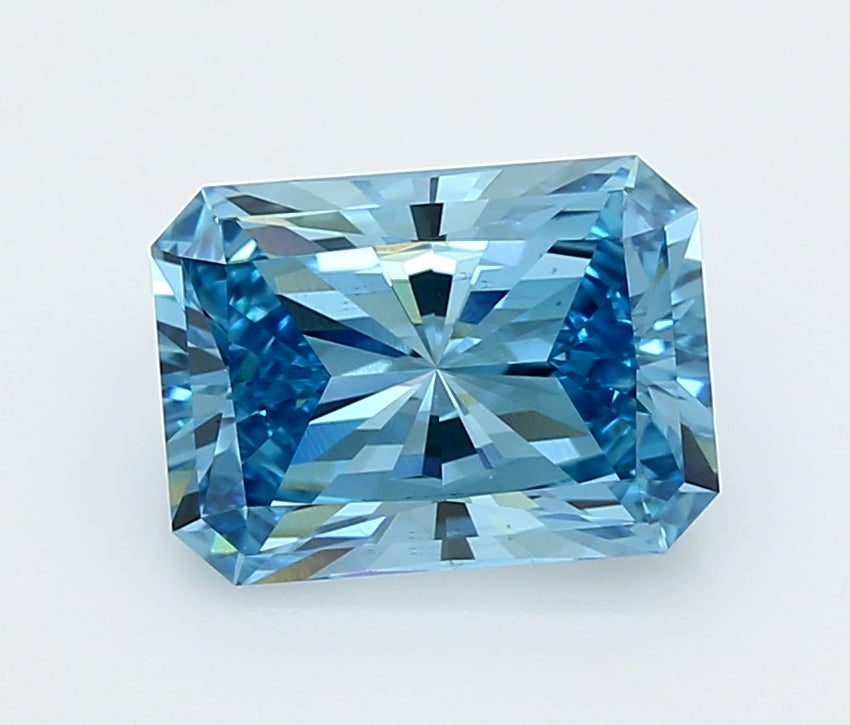 3.16 Carat Radiant Shaped, Ideal Cut, VS1 Clarity, IGI Certified Lab Grown Diamond