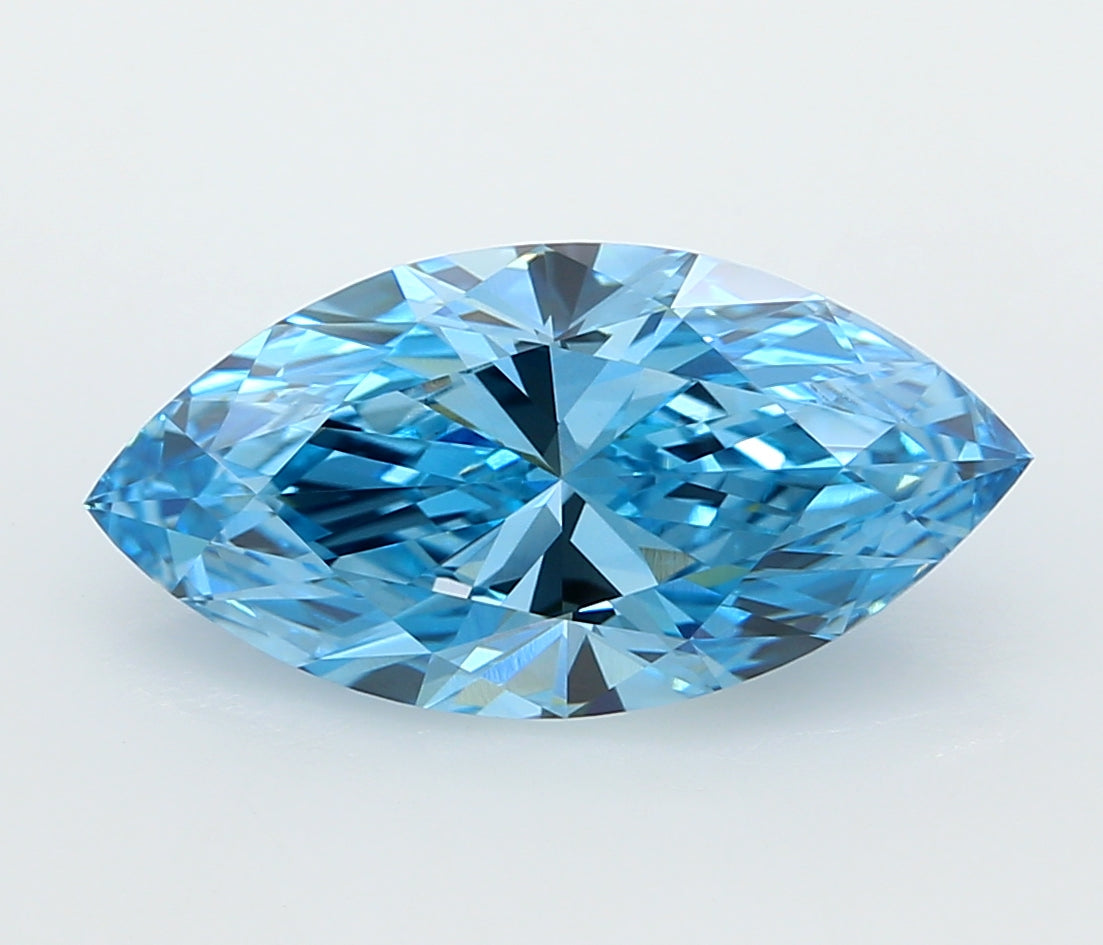 3.03 Carat Marquise Shaped, Ideal Cut, VVS2 Clarity, IGI Certified Lab Grown Diamond