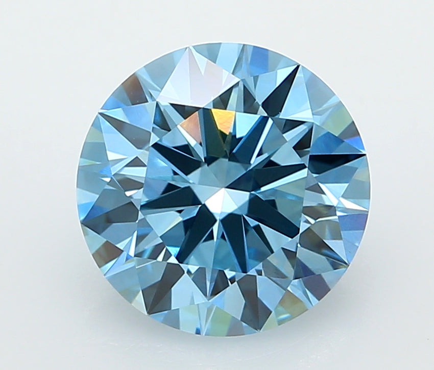 3.00 Carat Round Shaped, Ideal Cut, VVS2 Clarity, IGI Certified Lab Grown Diamond