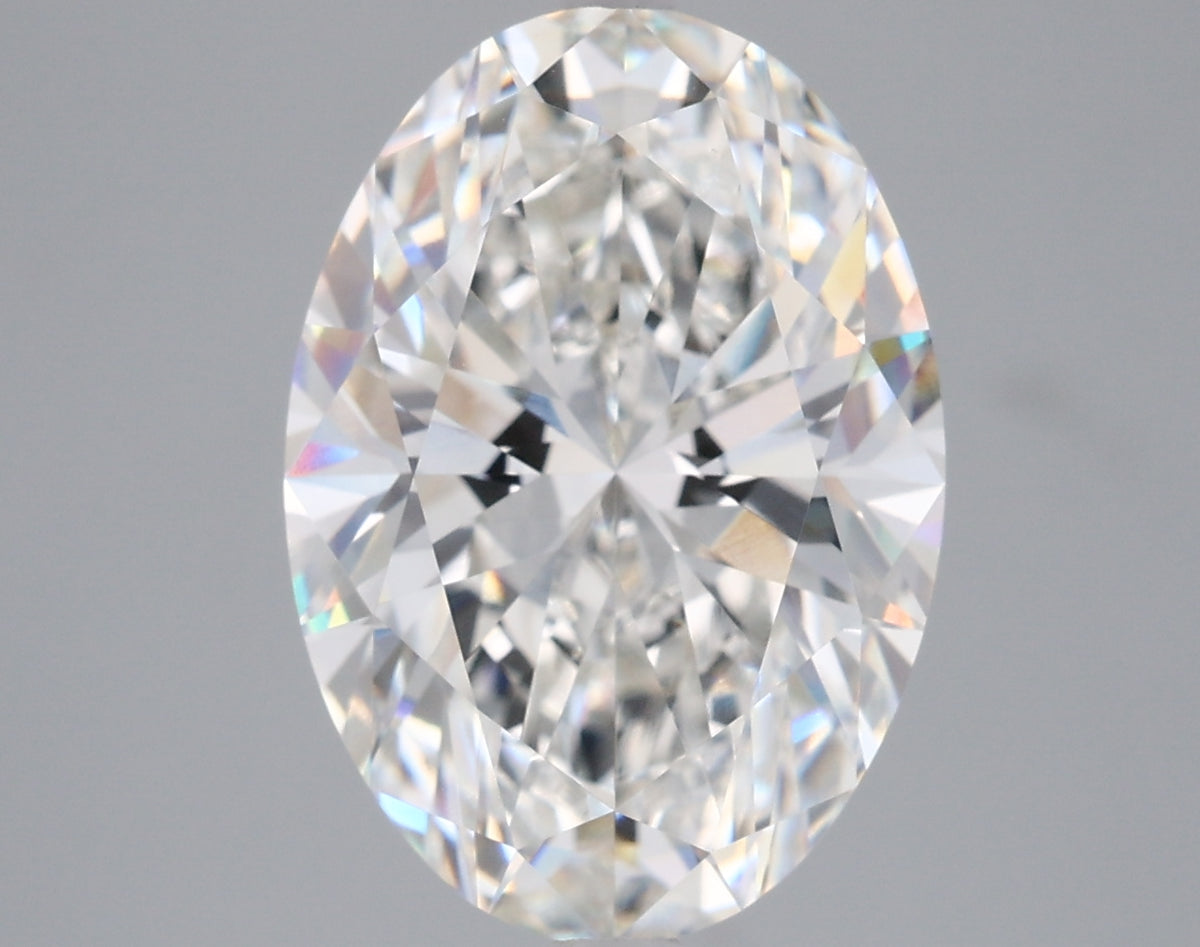 5.28 Carat Oval Shaped, Ideal Cut, G Color, VVS2 Clarity, IGI Certified Lab Grown Diamond