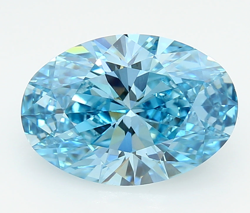3.05 Carat Oval Shaped, Ideal Cut, VVS1 Clarity, IGI Certified Lab Grown Diamond