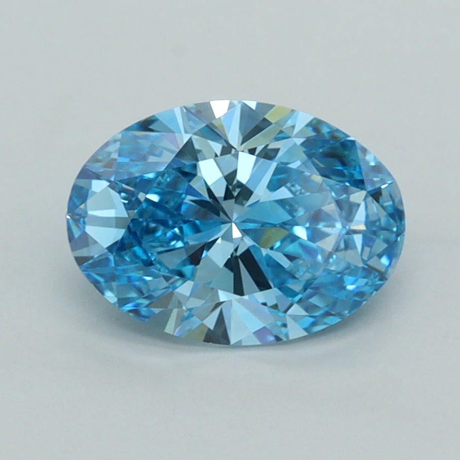 1.56 Carat Oval Shaped, Ideal Cut, VVS2 Clarity, IGI Certified Lab Grown Diamond