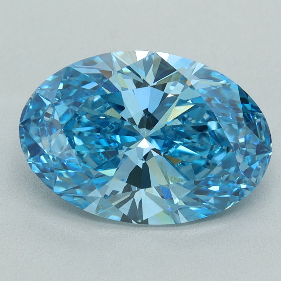 3.12 Carat Oval Shaped, Ideal Cut, VS1 Clarity, IGI Certified Lab Grown Diamond