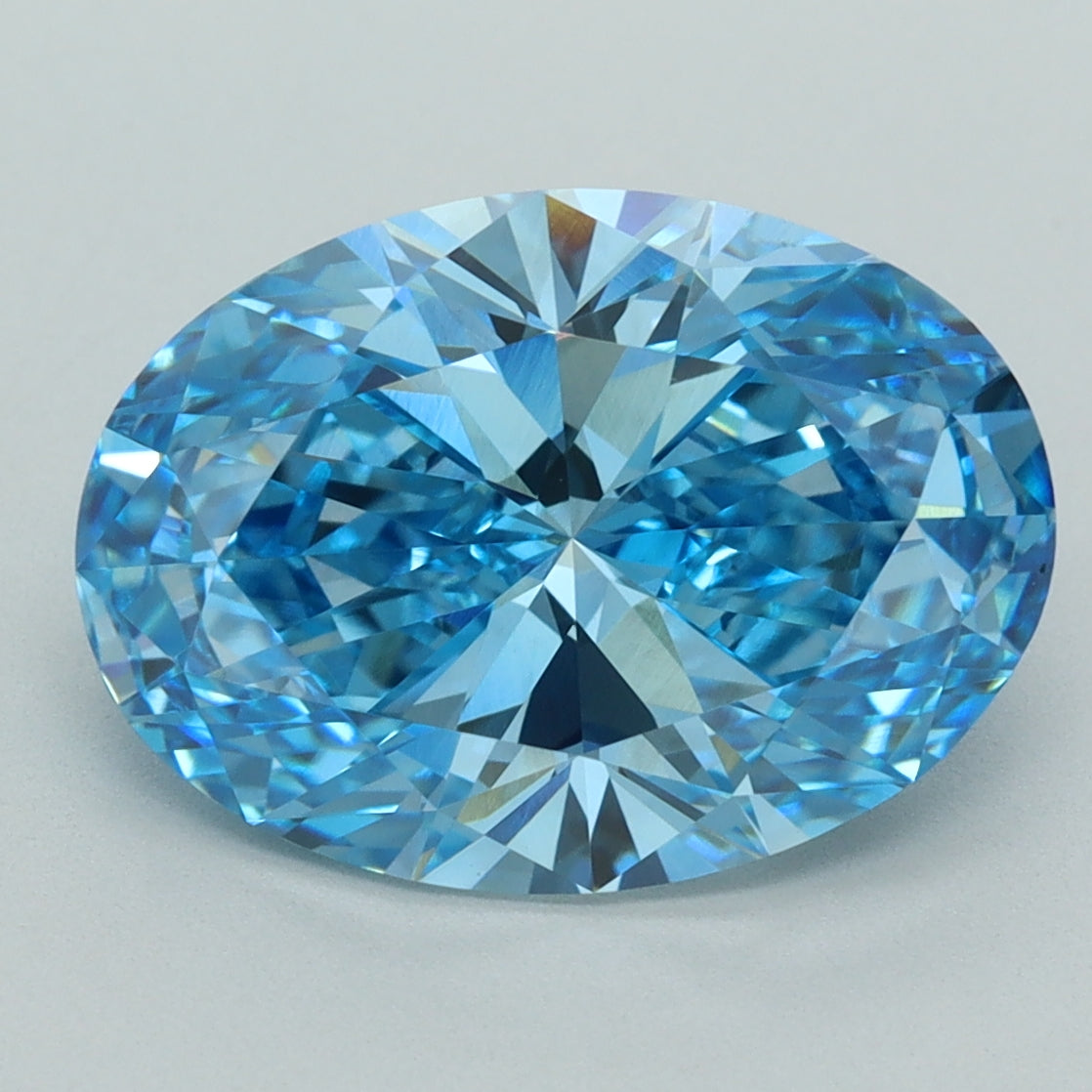5.11 Carat Oval Shaped, Ideal Cut, VVS2 Clarity, IGI Certified Lab Grown Diamond