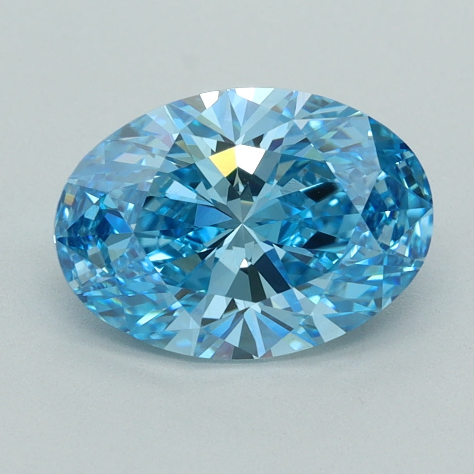 2.50 Carat Oval Shaped, Ideal Cut, VVS2 Clarity, IGI Certified Lab Grown Diamond