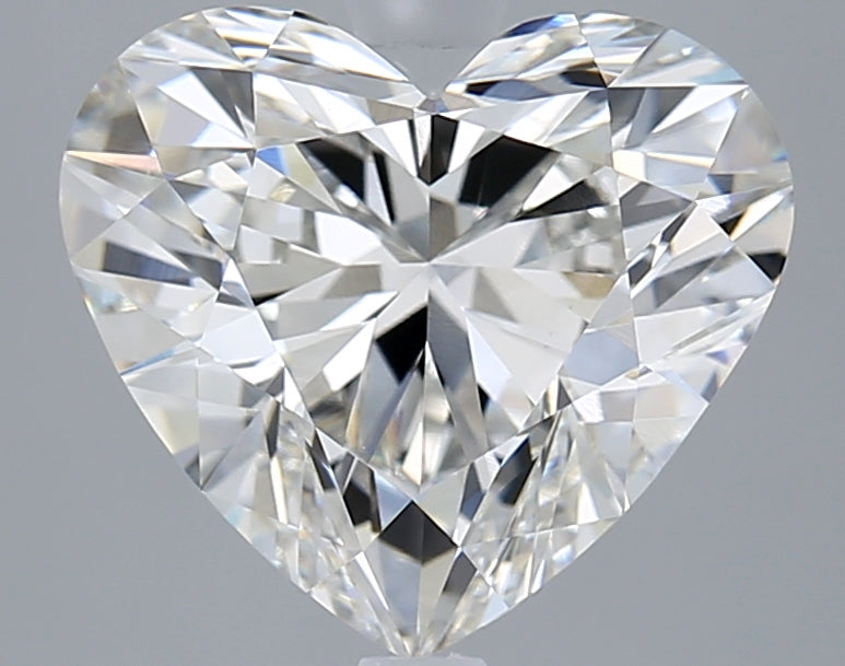 4.03 Carat Heart Shaped, Ideal Cut, F Color, VVS2 Clarity, IGI Certified Lab Grown Diamond