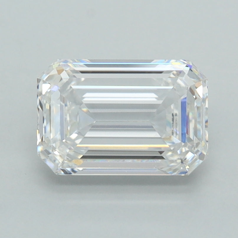 1.57 Carat Emerald Shaped, Ideal Cut, D Color, VVS1 Clarity, IGI Certified Lab Grown Diamond