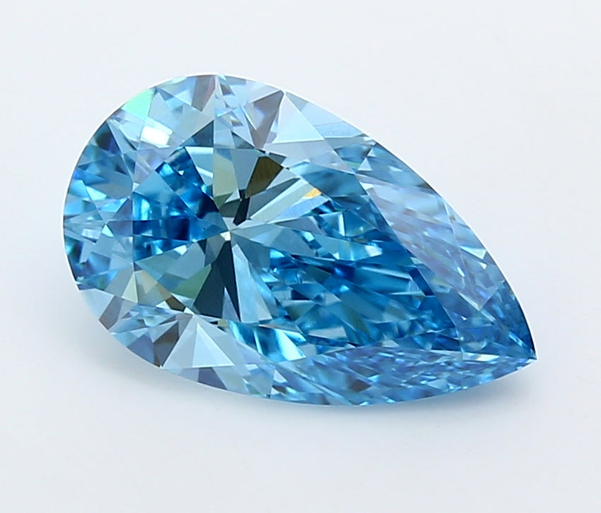 3.07 Carat Pear Shaped, Ideal Cut, VS1 Clarity, IGI Certified Lab Grown Diamond
