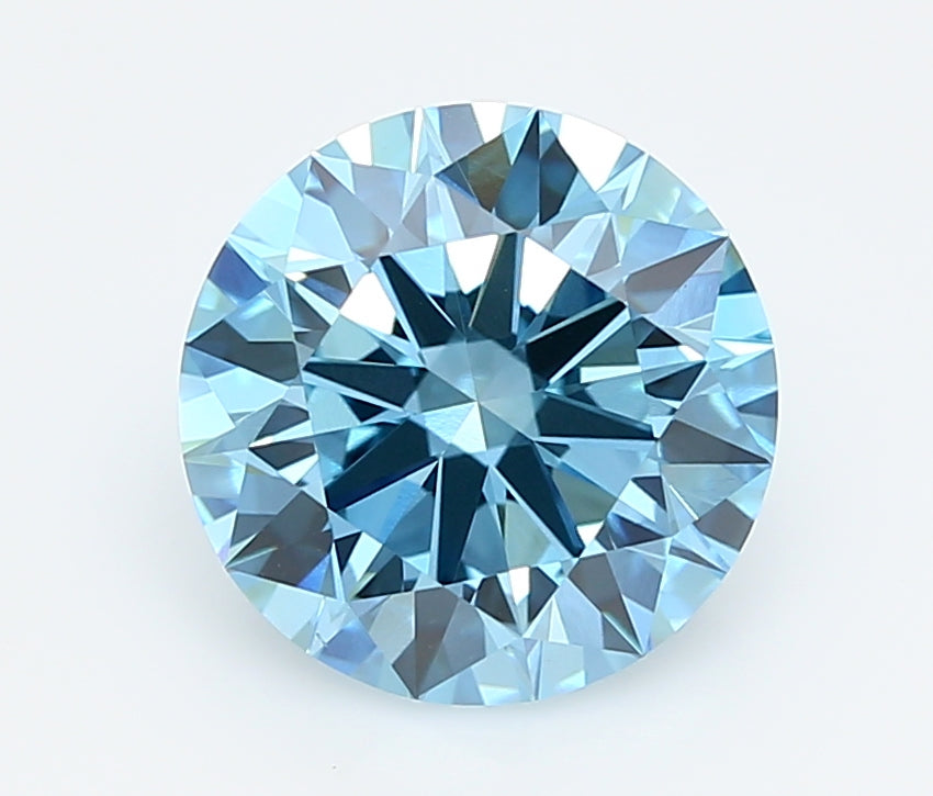 2.96 Carat Round Shaped, Ideal Cut, VVS2 Clarity, IGI Certified Lab Grown Diamond