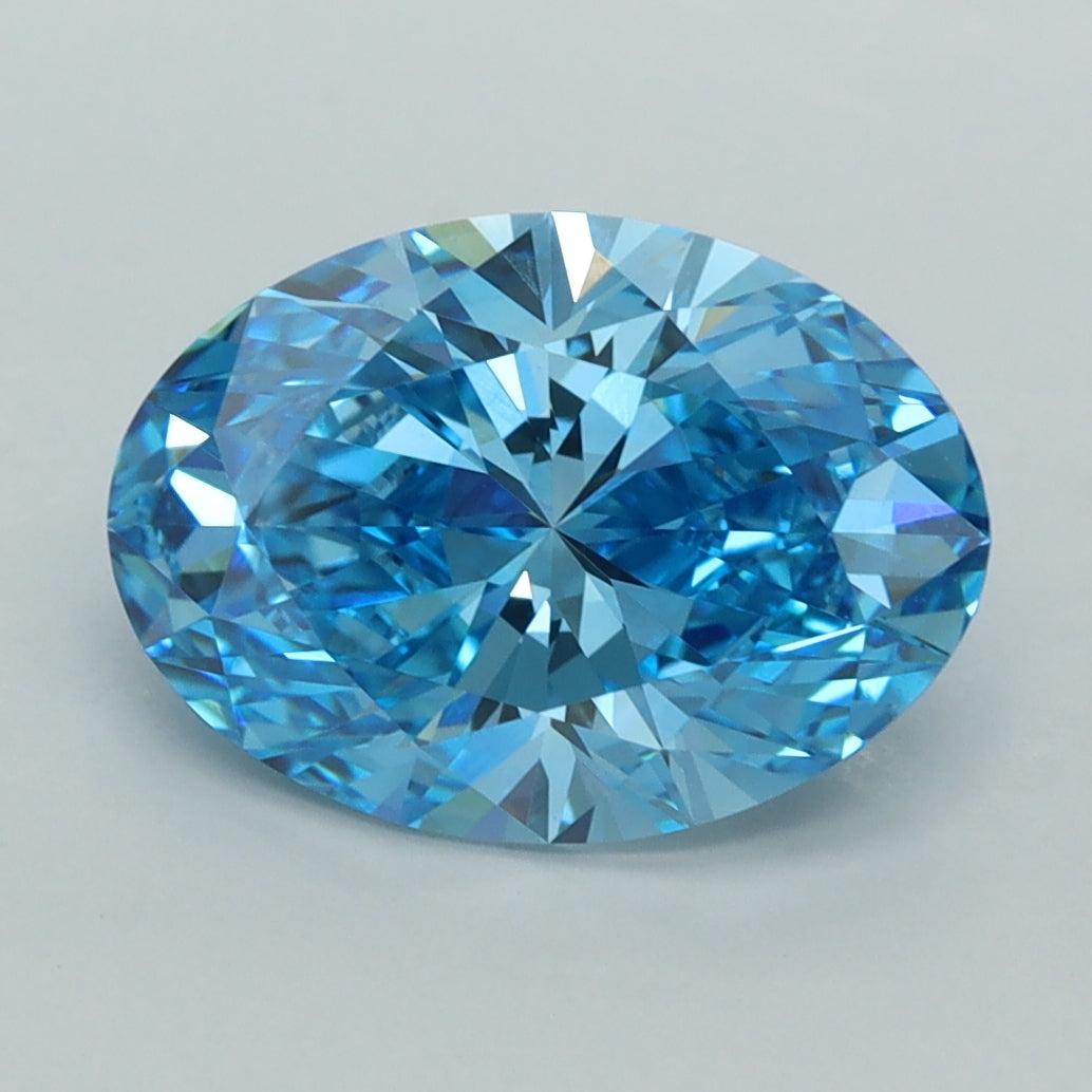 3.07 Carat Oval Shaped, Ideal Cut, VVS2 Clarity, IGI Certified Lab Grown Diamond