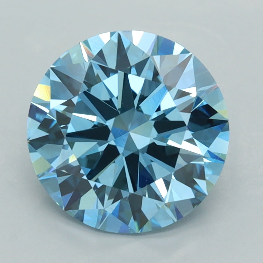 3.01 Carat Round Shaped, Ideal Cut, VS1 Clarity, IGI Certified Lab Grown Diamond