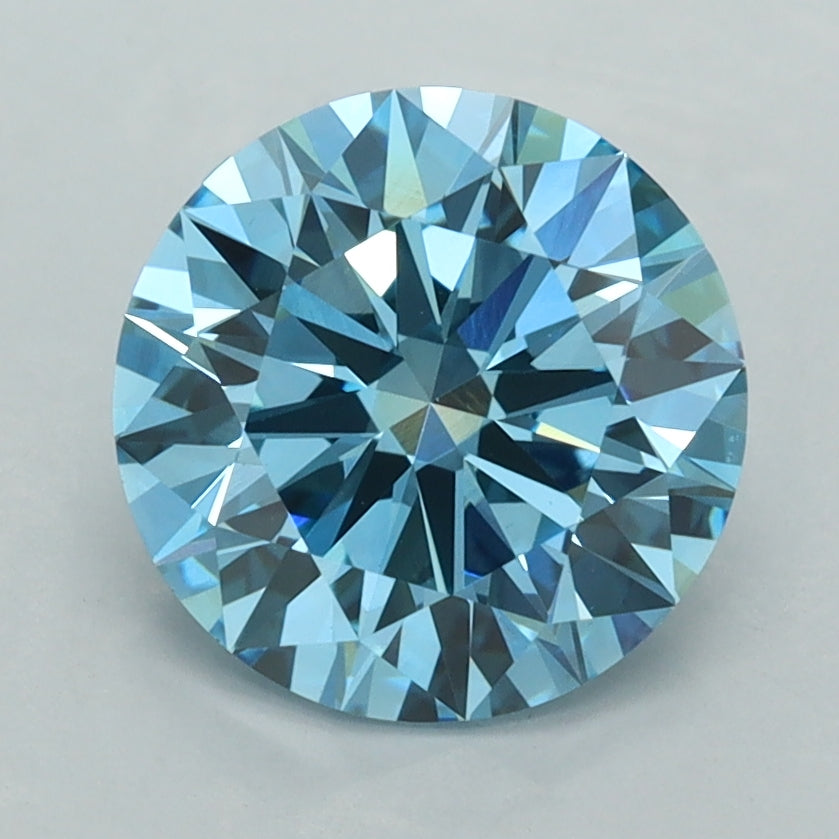 2.50 Carat Round Shaped, Ideal Cut, VS1 Clarity, IGI Certified Lab Grown Diamond