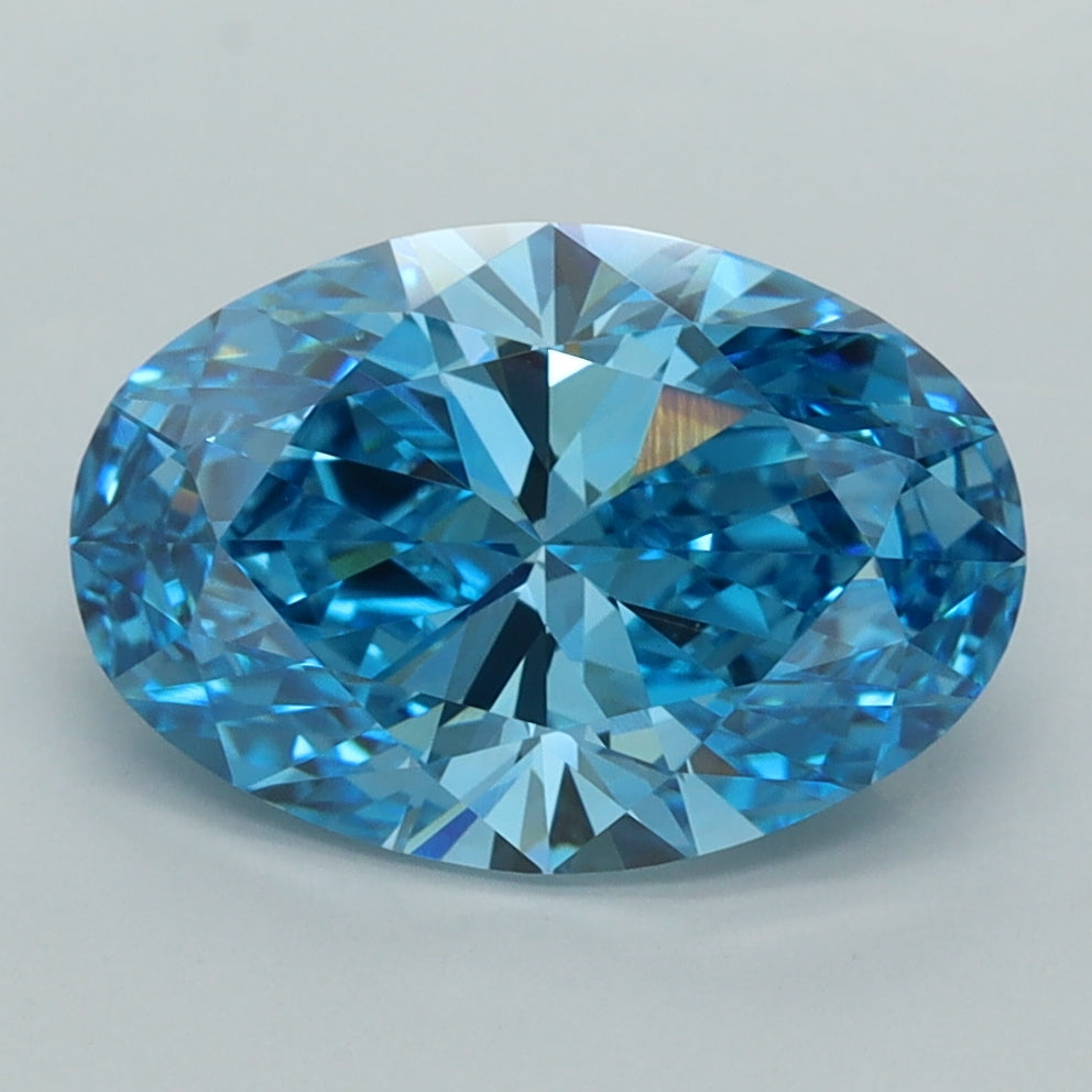 3.05 Carat Oval Shaped, Ideal Cut, VVS2 Clarity, IGI Certified Lab Grown Diamond
