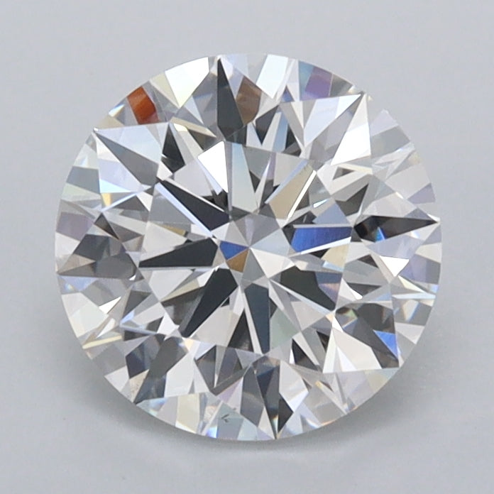 1.54 Carat Round Shaped, Ideal Cut, D Color, VS2 Clarity, IGI Certified Lab Grown Diamond