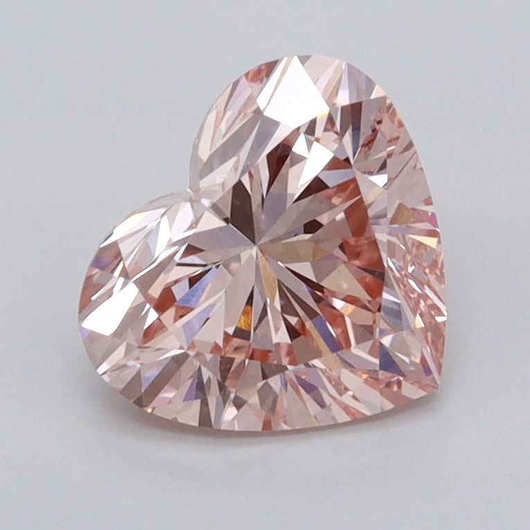 1.54 Carat Heart Shaped, Ideal Cut, VS1 Clarity, IGI Certified Lab Grown Diamond