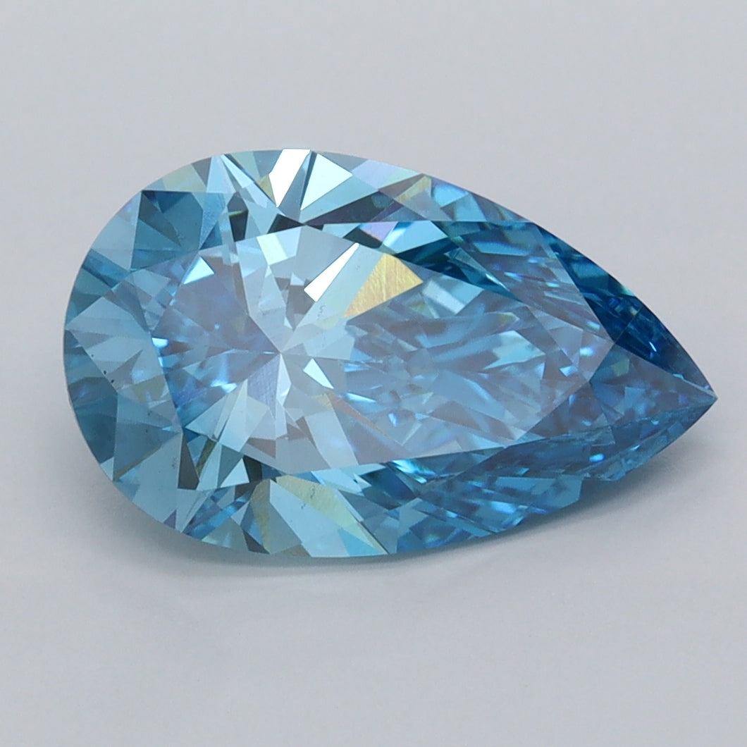 3.01 Carat Pear Shaped, Ideal Cut, VS1 Clarity, IGI Certified Lab Grown Diamond