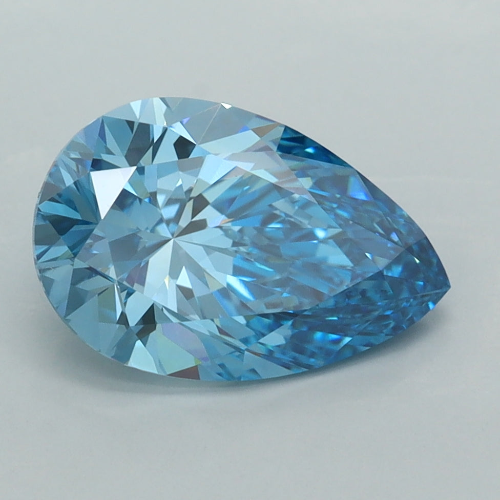 2.56 Carat Pear Shaped, Excellent Cut, VVS2 Clarity, IGI Certified Lab Grown Diamond