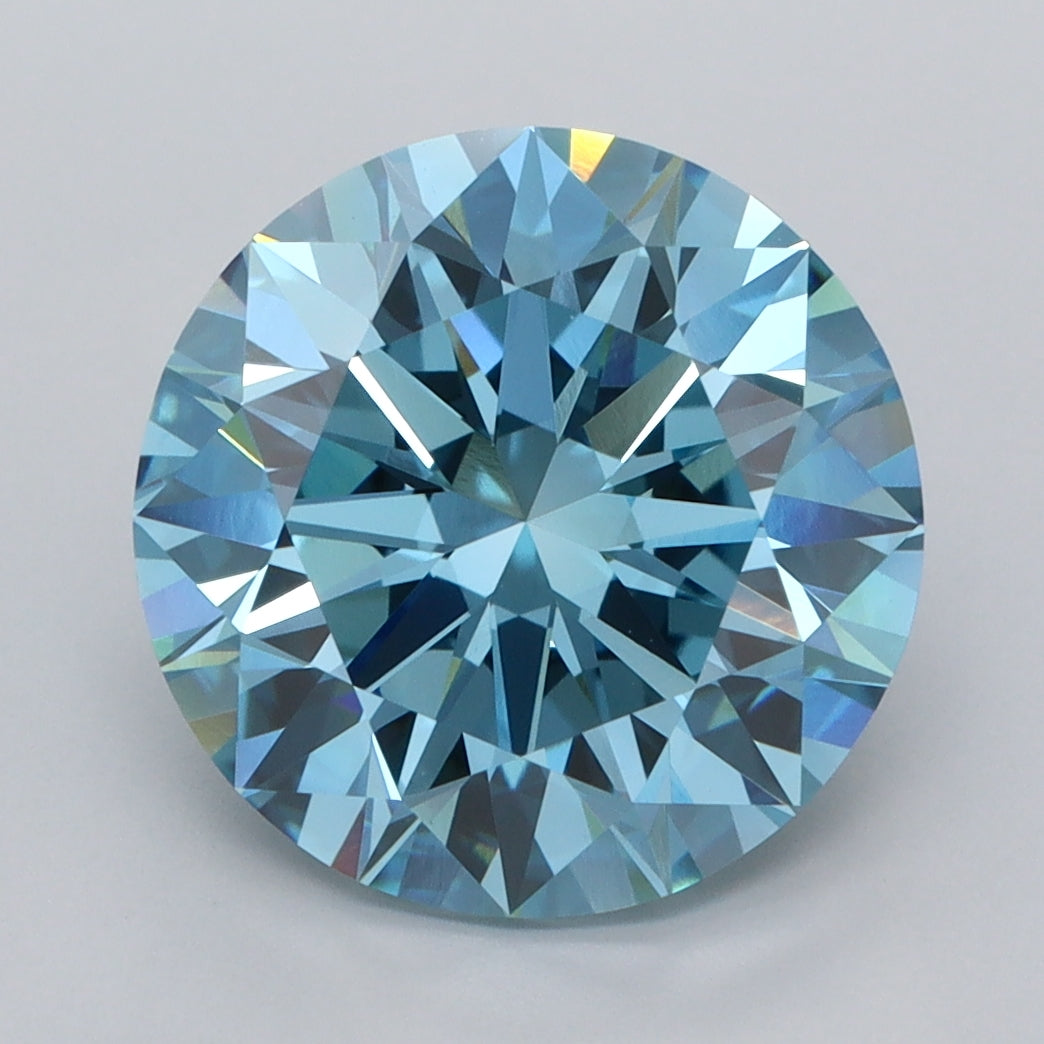 5.01 Carat Round Shaped, Ideal Cut, VVS2 Clarity, IGI Certified Lab Grown Diamond