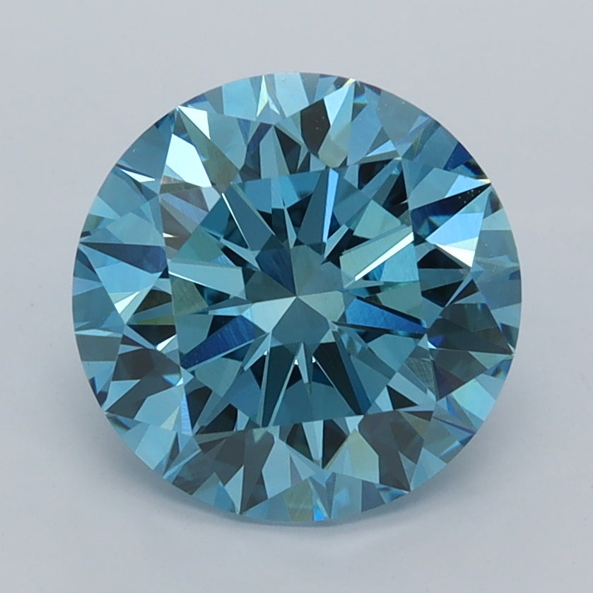 2.48 Carat Round Shaped, Ideal Cut, VVS2 Clarity, IGI Certified Lab Grown Diamond