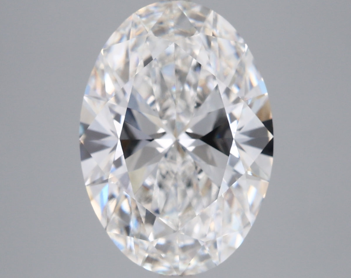 5.02 Carat Oval Shaped, Ideal Cut, F Color, VVS2 Clarity, IGI Certified Lab Grown Diamond