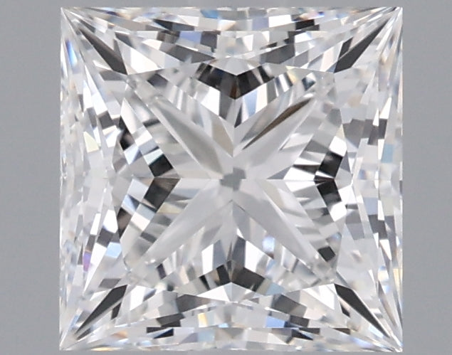 1.74 Carat Princess Shaped, Ideal Cut, E Color, VVS2 Clarity, IGI Certified Lab Grown Diamond