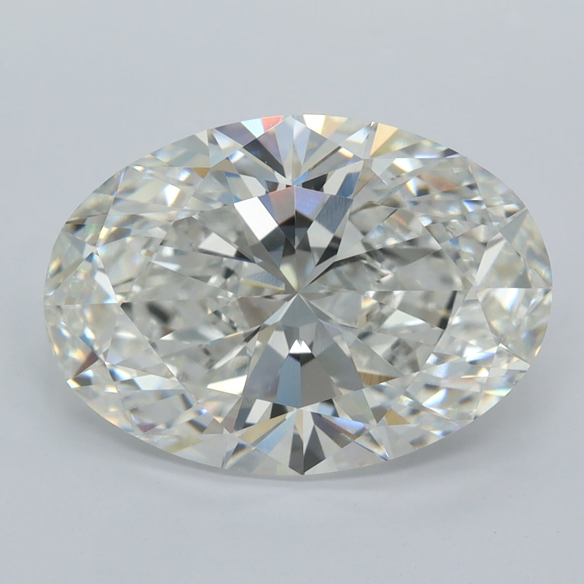5.06 Carat Oval Shaped, Ideal Cut, F Color, VVS2 Clarity, IGI Certified Lab Grown Diamond