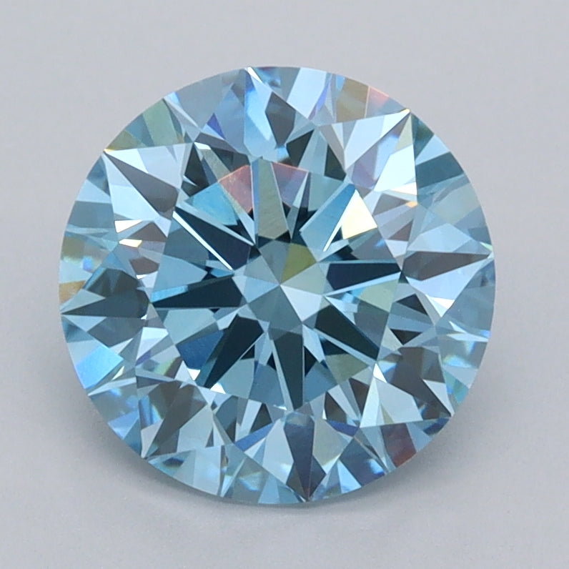 2.06 Carat Round Shaped, Ideal Cut, VVS1 Clarity, IGI Certified Lab Grown Diamond